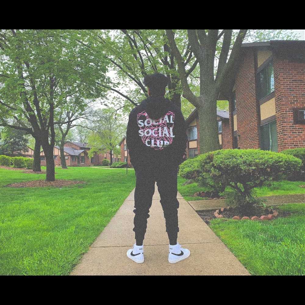 Anti social social club merch car underwater